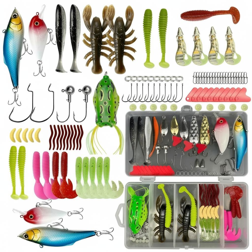 133Pcs Premium Fishing Lures T - Fishing Lure Jig recension och pris
