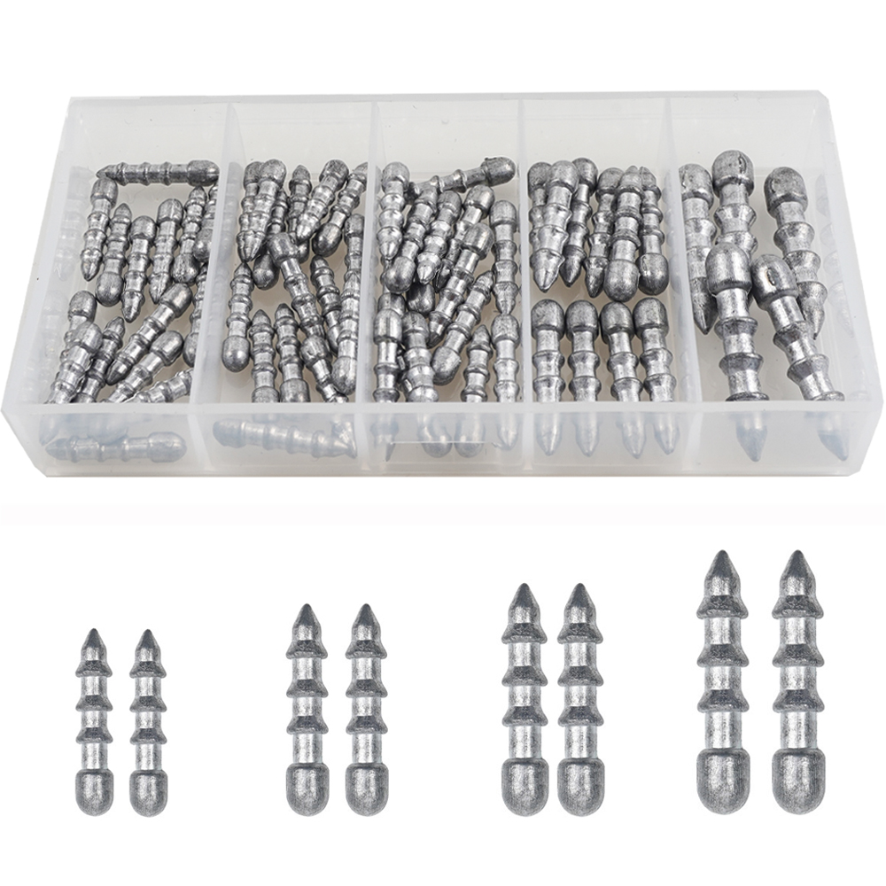 60PCS Nail weights Worm Fishin - Fishing Lure Accessories recension och pris