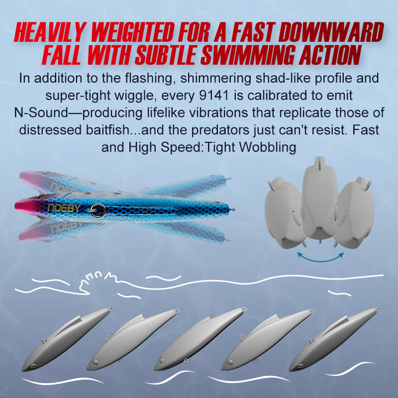 Noeby 3 Pieces 90mm 33g Sinkin - Fishing Lure Crankbait recension och pris
